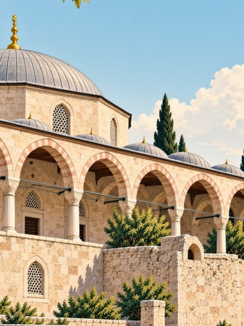 Ilustración: Mezquita del pueblo de Bağlarpınarı, Bingöl