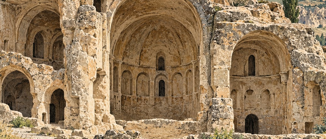 Bahattin Samanlığı Church çizimi, Aksaray