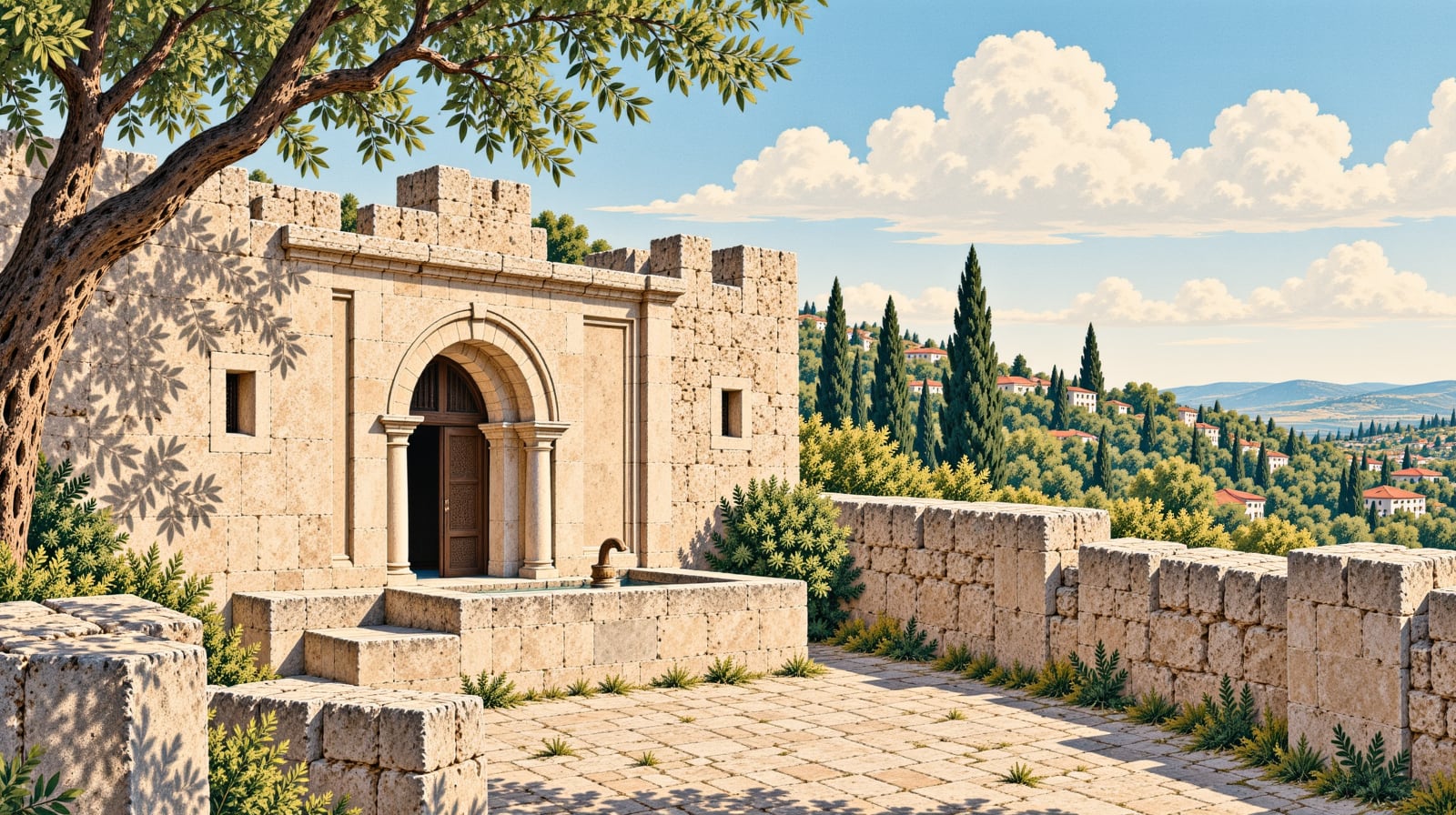 Bahri Paşa Fountain çizimi, Adana
