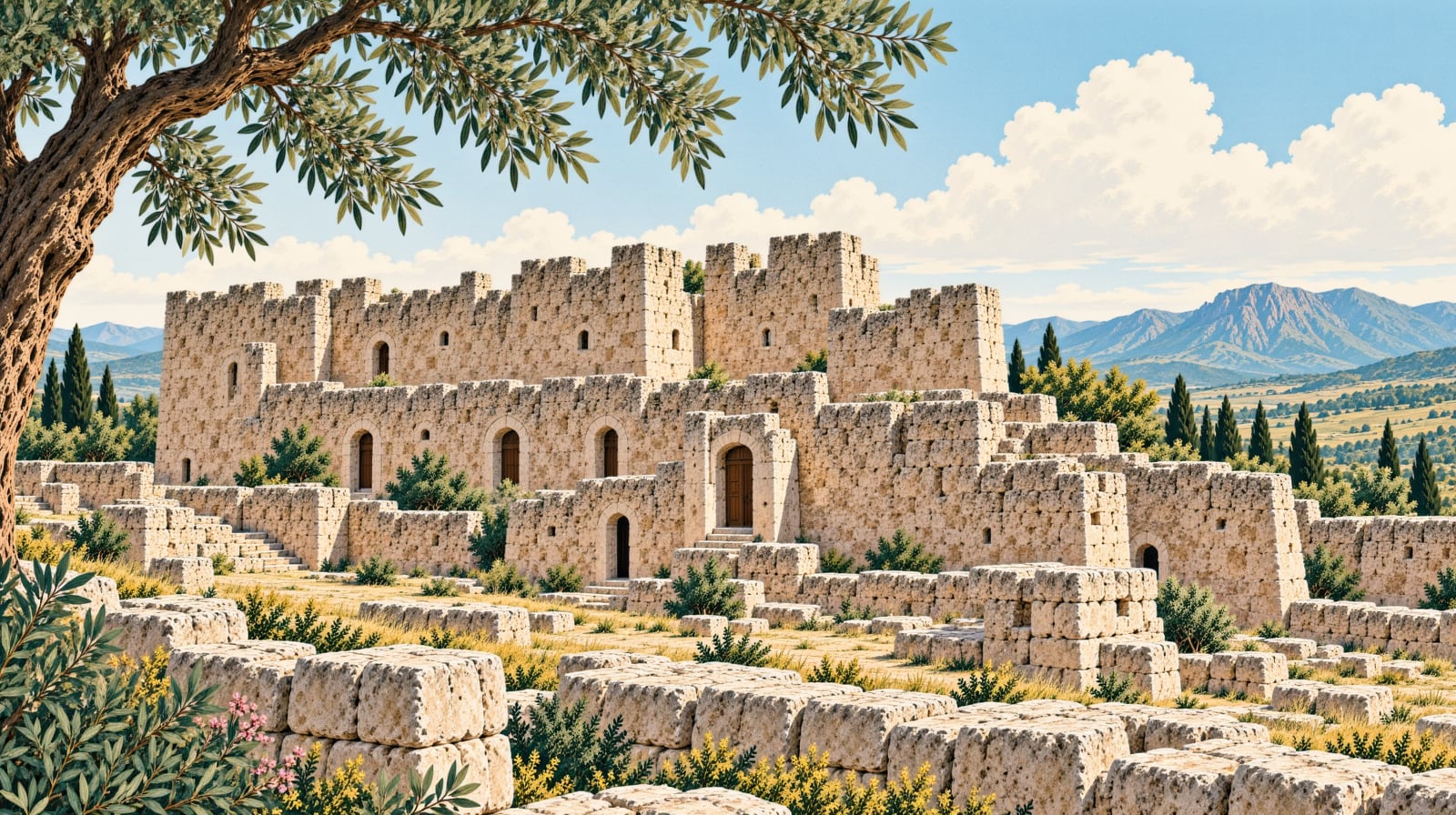 Bakras Castle çizimi, Hatay