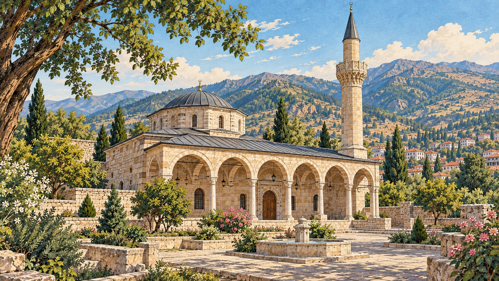 Balabanbey Mosque çizimi, Bingöl