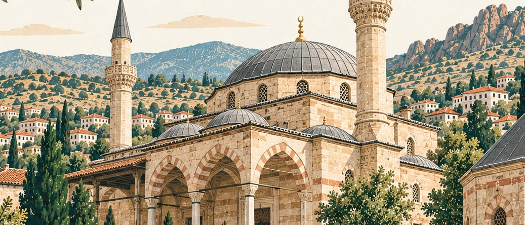 Ballı Camii Ve Türbesi çizimi, Kırıkkale