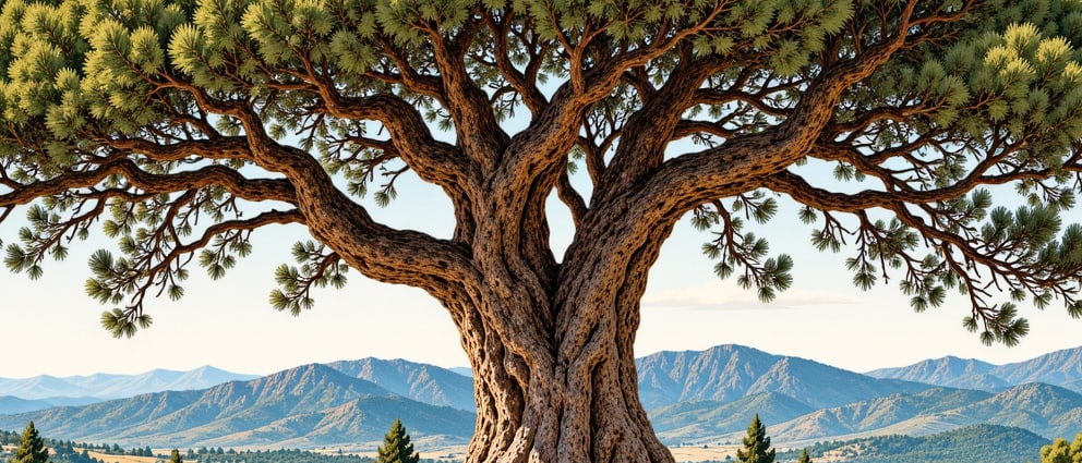 Ballık Village Cedar Natural Monument çizimi, Burdur