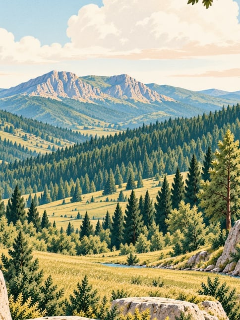 Ilustración: Parque Natural de Ballıkayalar, Kocaeli