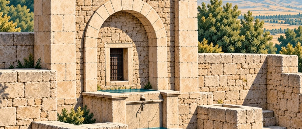 Baltacı Mehmet Paşa Fountain çizimi, Çorum