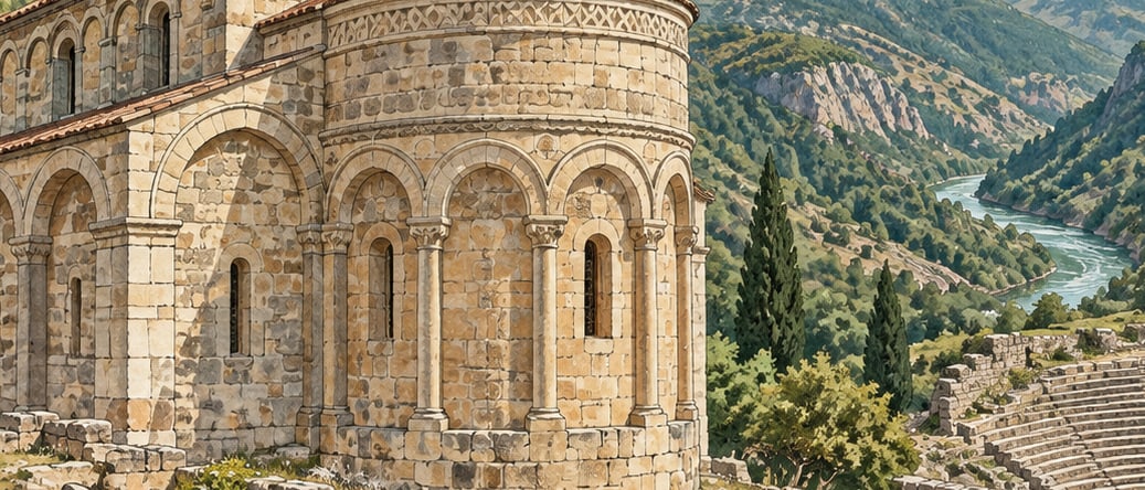 Barhal Church çizimi, Artvin