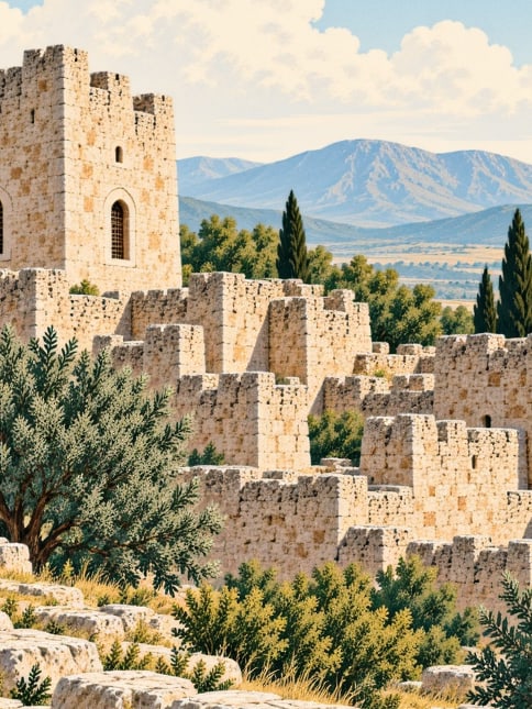 Ilustración: Castillo de Başdağ, Karaman