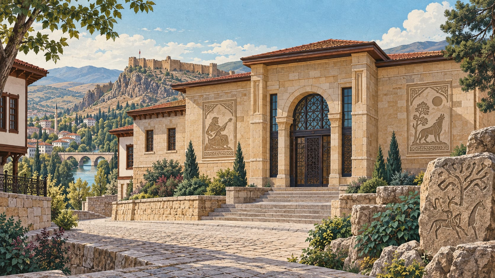 Bayburt Dede Korkut City Museum çizimi, Bayburt
