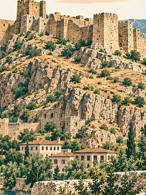 Bayburt Castle çizimi, Bayburt