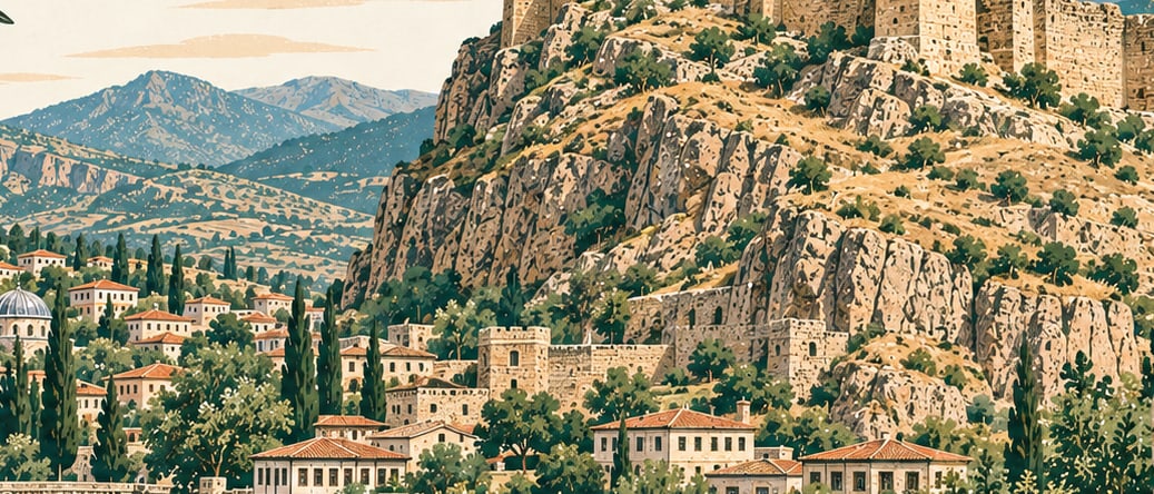 Bayburt Castle çizimi, Bayburt