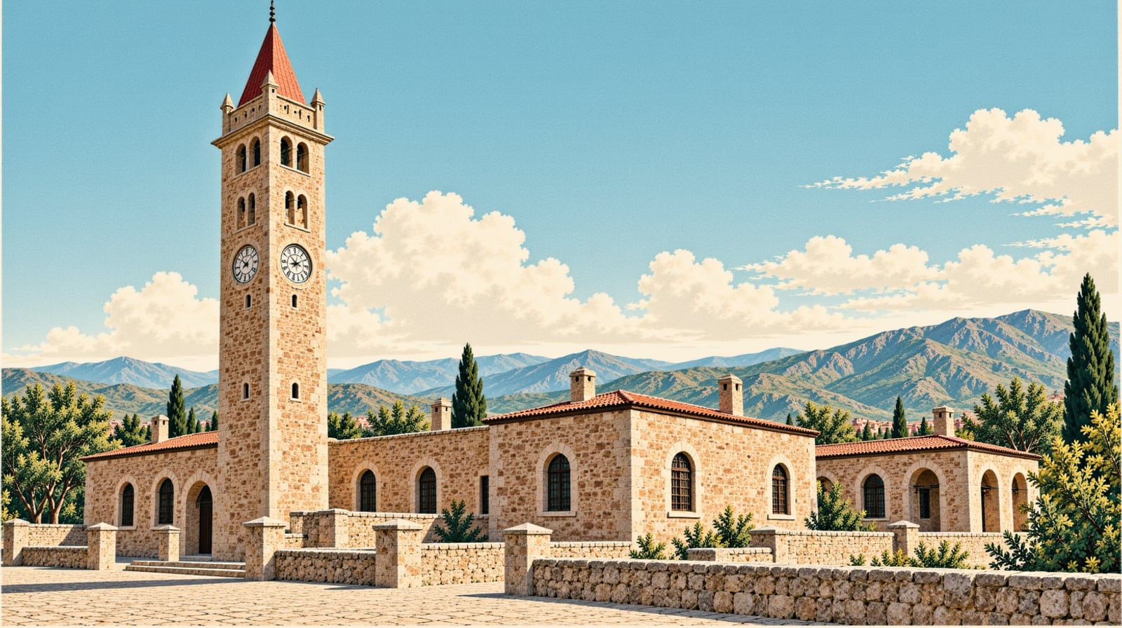 Bayburt Clock Tower çizimi, Bayburt