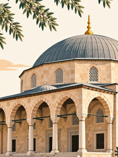 Ilustración: Mezquita de Bayezid Paşa, Amasya