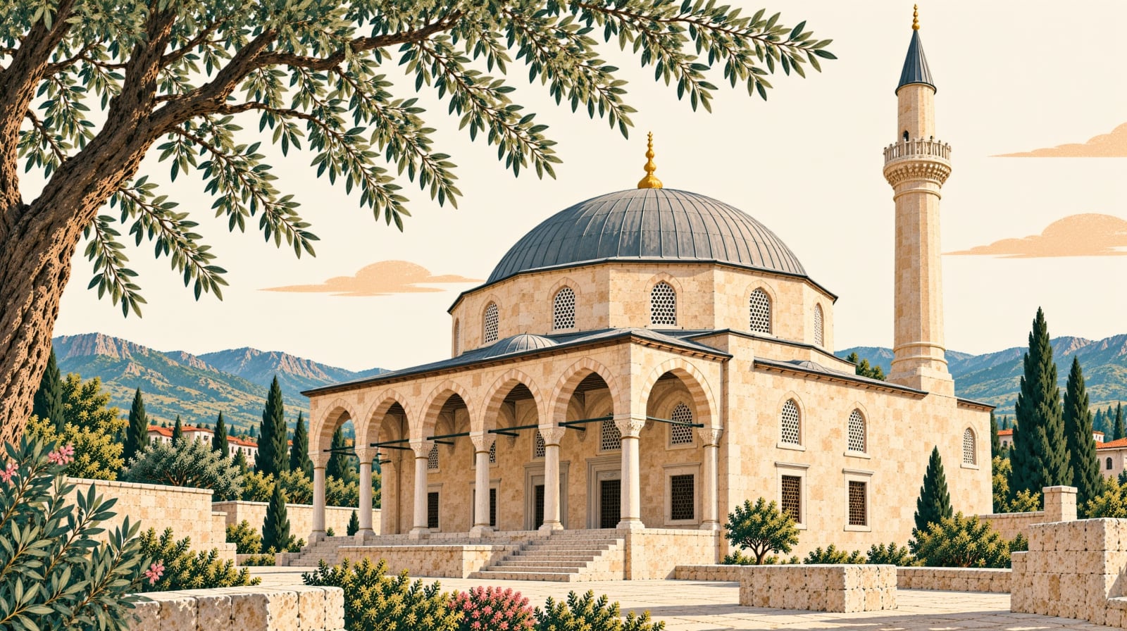 Bayezid Paşa Mosque çizimi, Amasya
