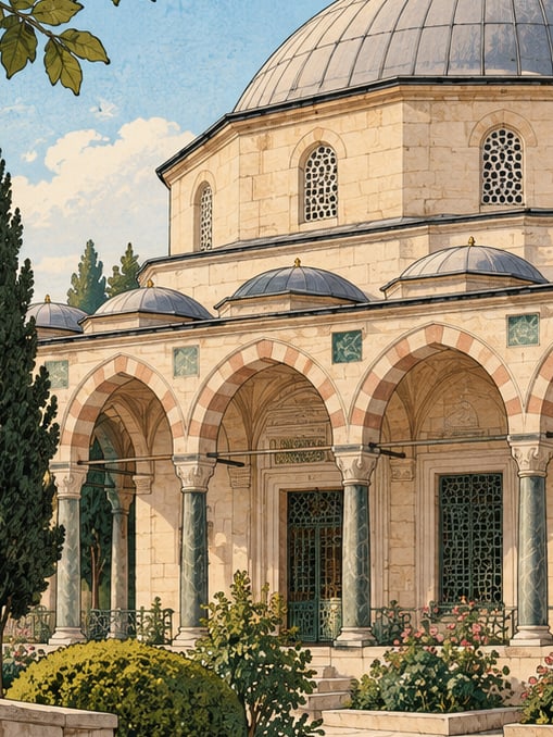 Ilustración: Mausoleo de Bayram Paşa, İstanbul