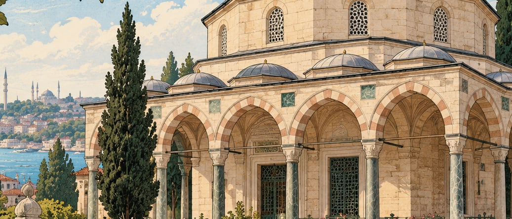 Bayram Paşa Tomb çizimi, İstanbul