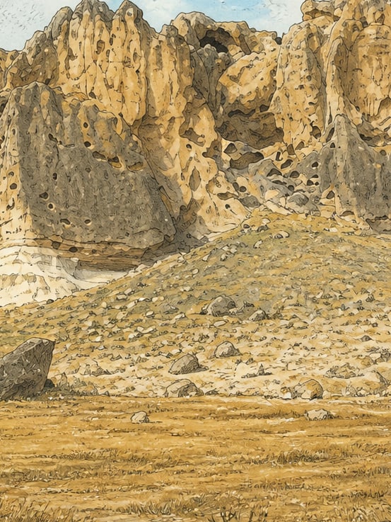 Ilustración: Castillo de Bayramaliler, Afyonkarahisar