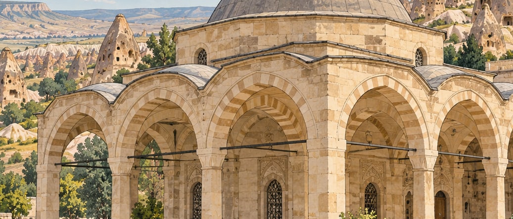 Bektaş Efendi Tomb çizimi, Nevşehir