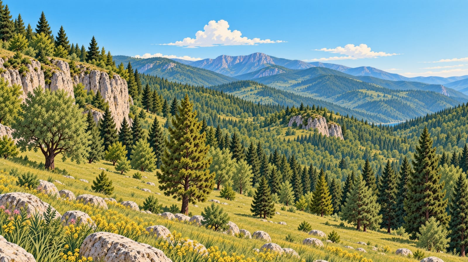 Belen Pass Nature Park çizimi, Hatay