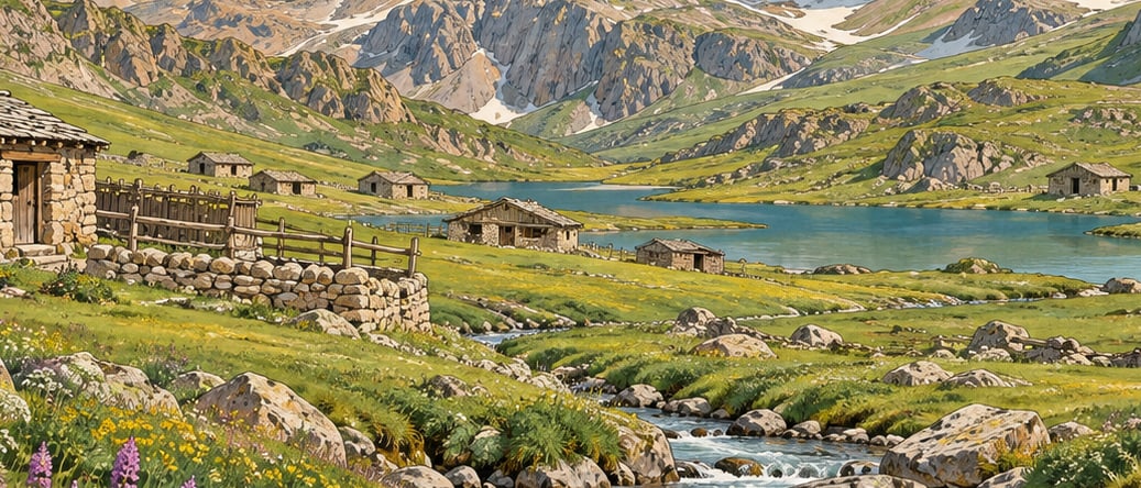 Berçelan Plateau çizimi, Hakkari