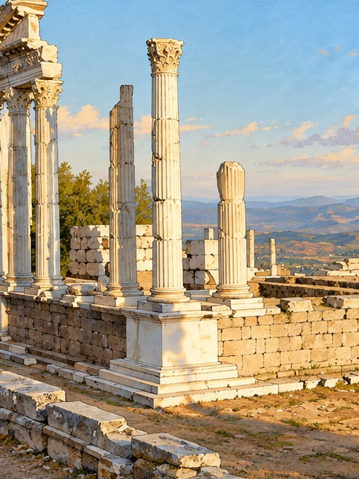 Pergamon and its Multi-Layered Cultural Landscape çizimi, İzmir