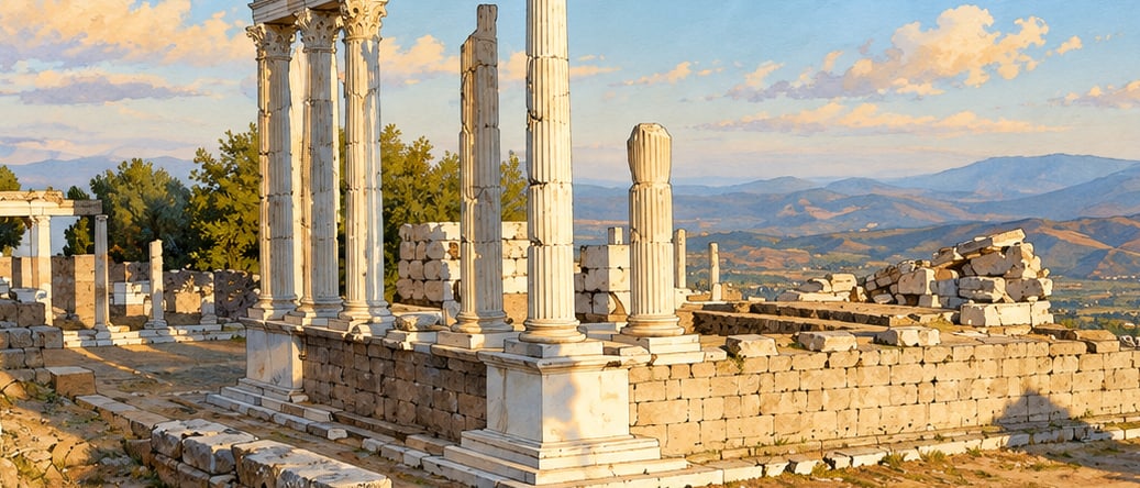 Pergamon and its Multi-Layered Cultural Landscape çizimi, İzmir