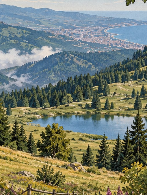 Ilustración: Parque Natural de Beşikdağı, Trabzon