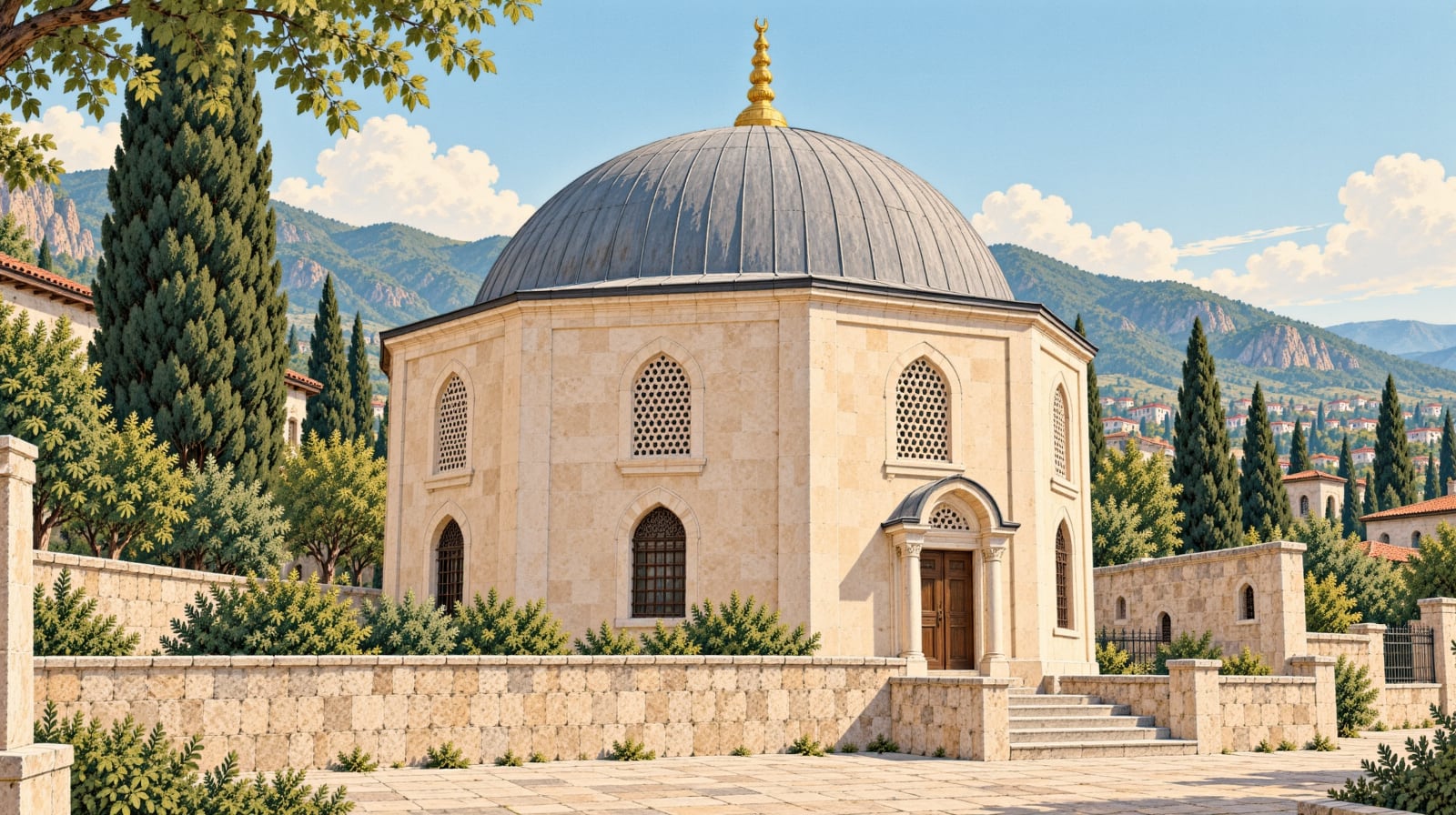 Beşir Ağa Tomb çizimi, İstanbul
