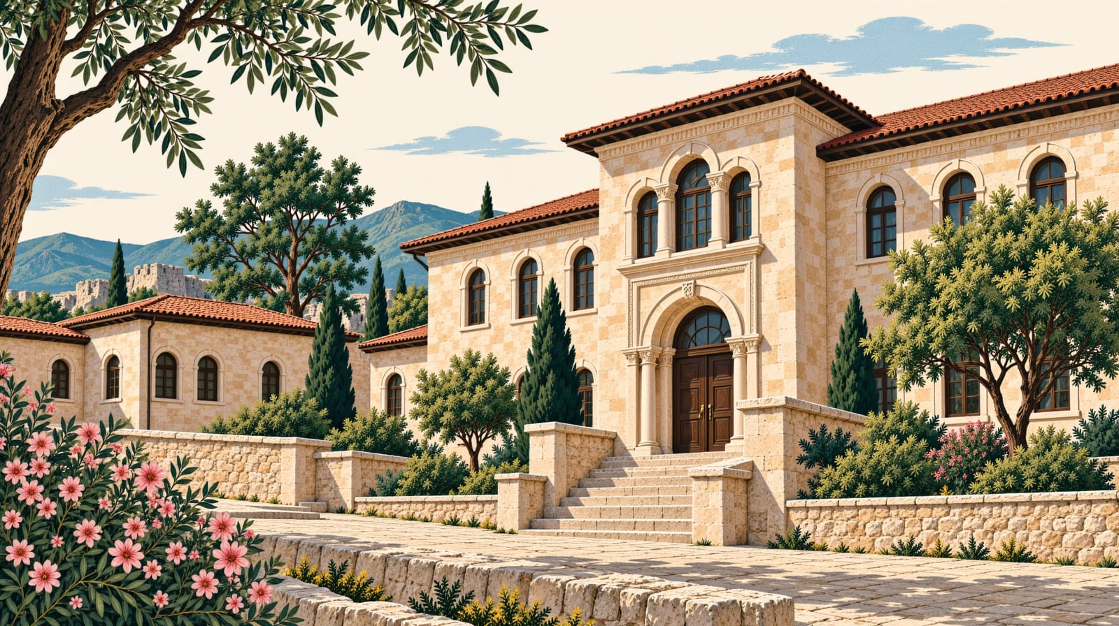 Beşkonaklar Ethnography Museum çizimi, Malatya