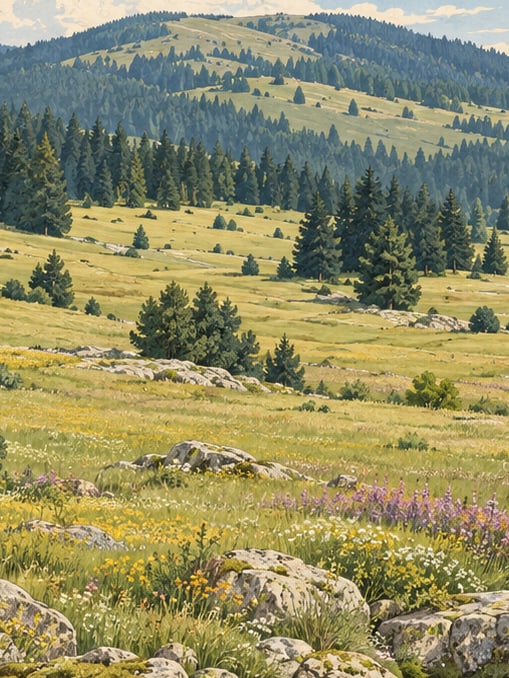 Ilustración: Parque Natural de Beşpınarlar, Bolu