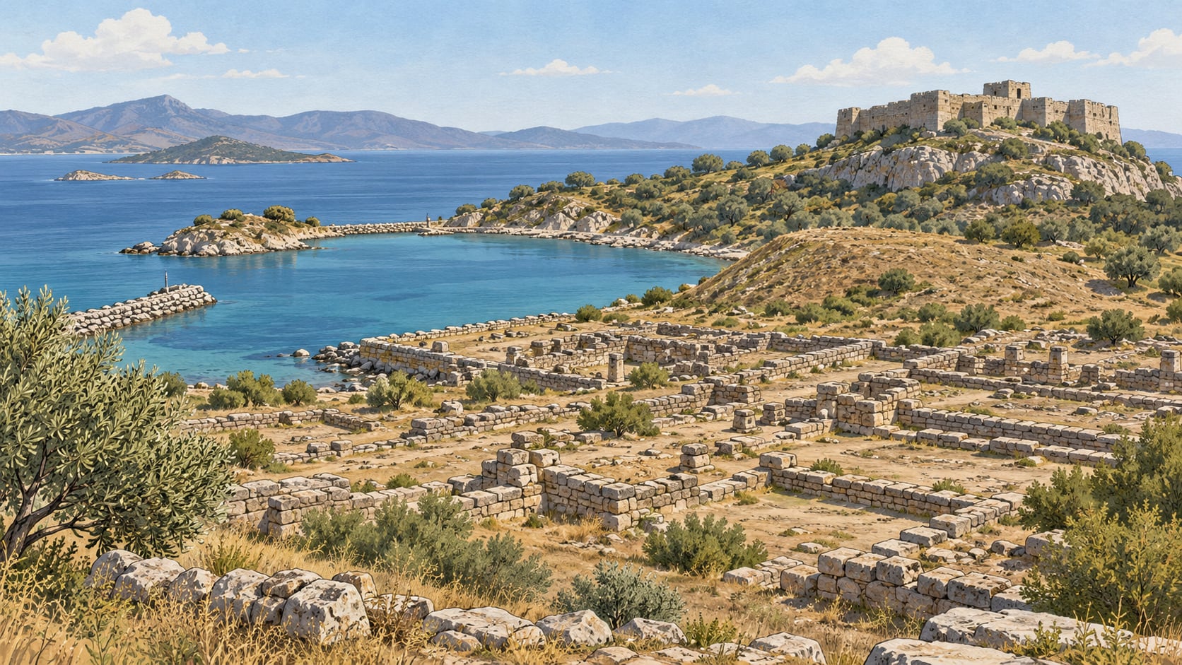 Beyağaç Topuklu Plateau çizimi, Denizli