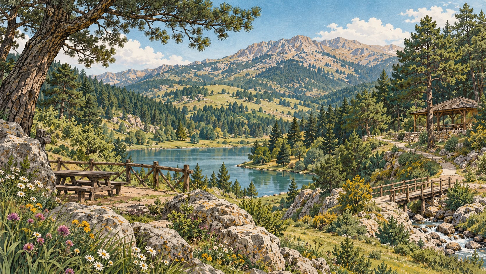Beydağı Nature Park çizimi, Malatya