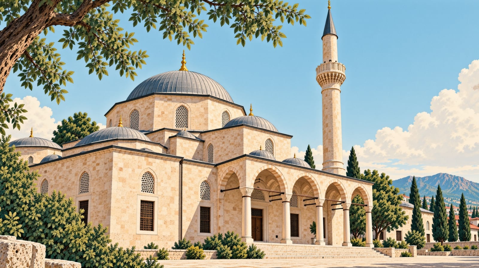 Beylerbeyi Mosque çizimi, Edirne