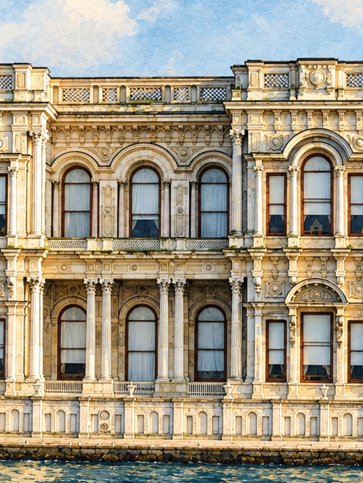 Beylerbeyi Palace çizimi, İstanbul