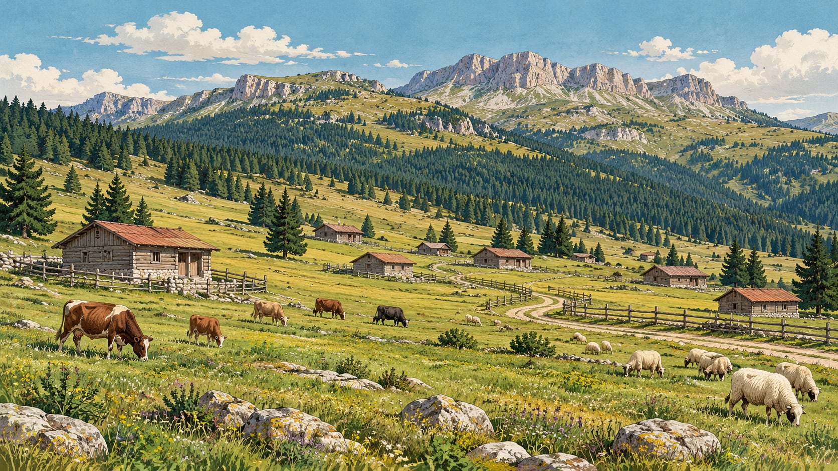 Beypazarı Eğriova Plateau çizimi, Ankara