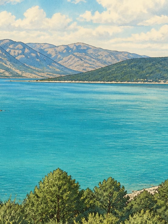 Ilustración: Lago Beyşehir, Isparta