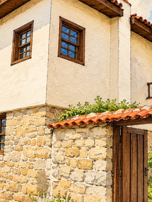 Ilustración: Casa y Museo de Atatürk en Bigalı, Çanakkale