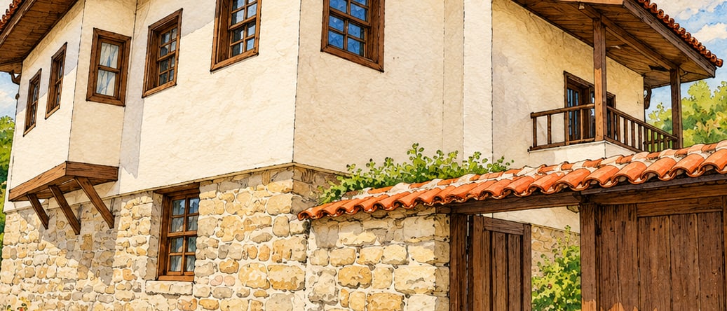 Bigalı Atatürk House and Museum çizimi, Çanakkale