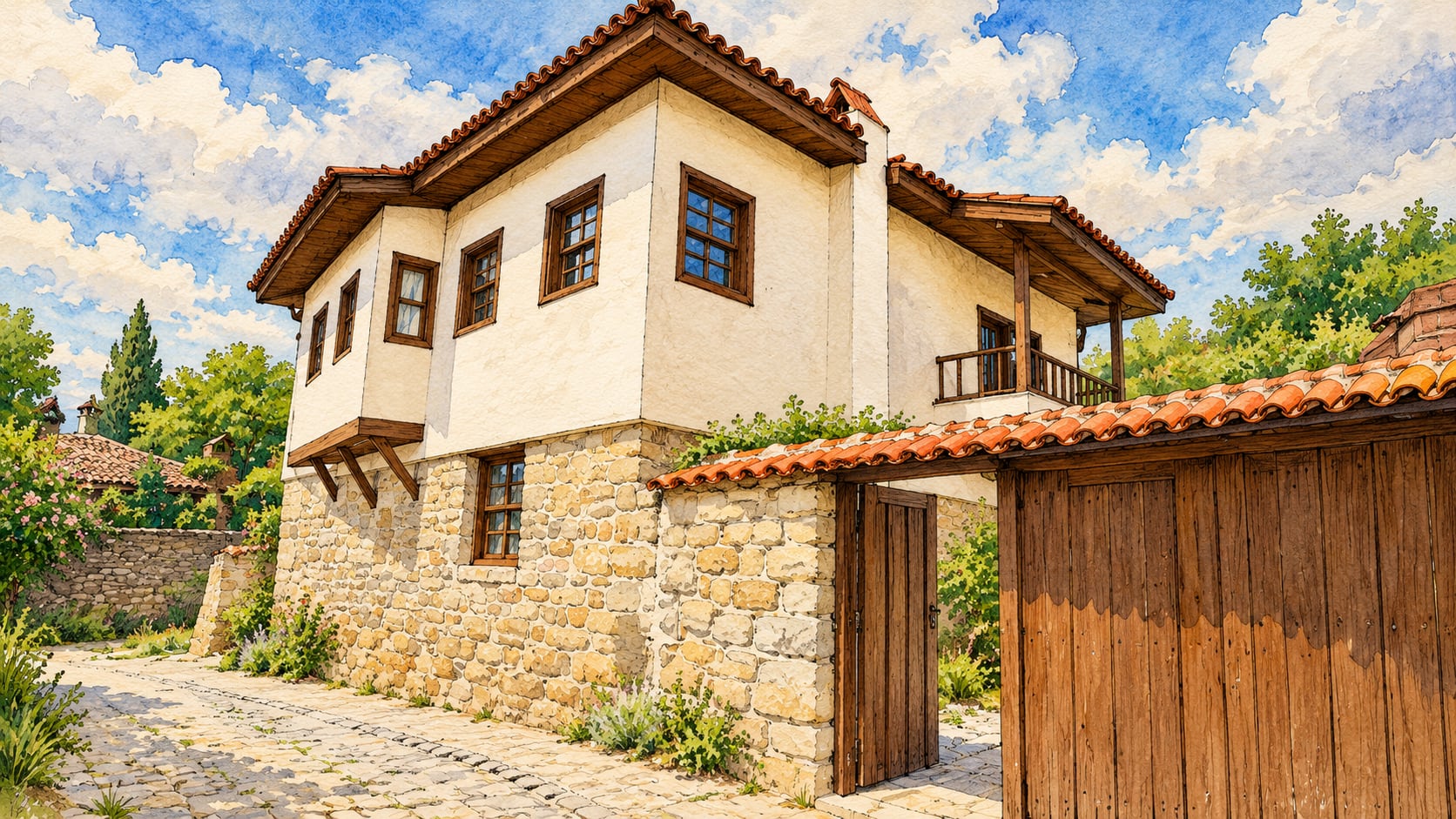 Bigalı Atatürk House and Museum çizimi, Çanakkale