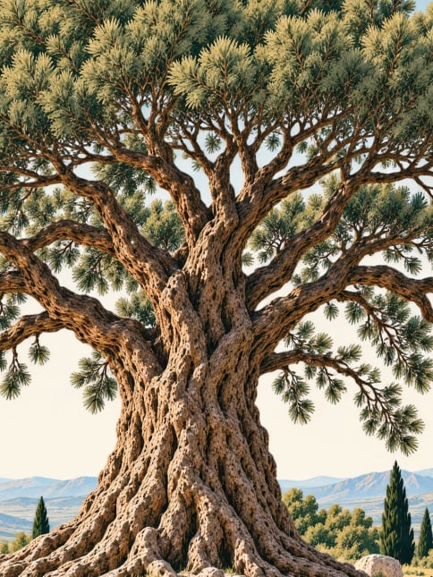 Bığbığ Forest Ivy Natural Monument çizimi, Adana