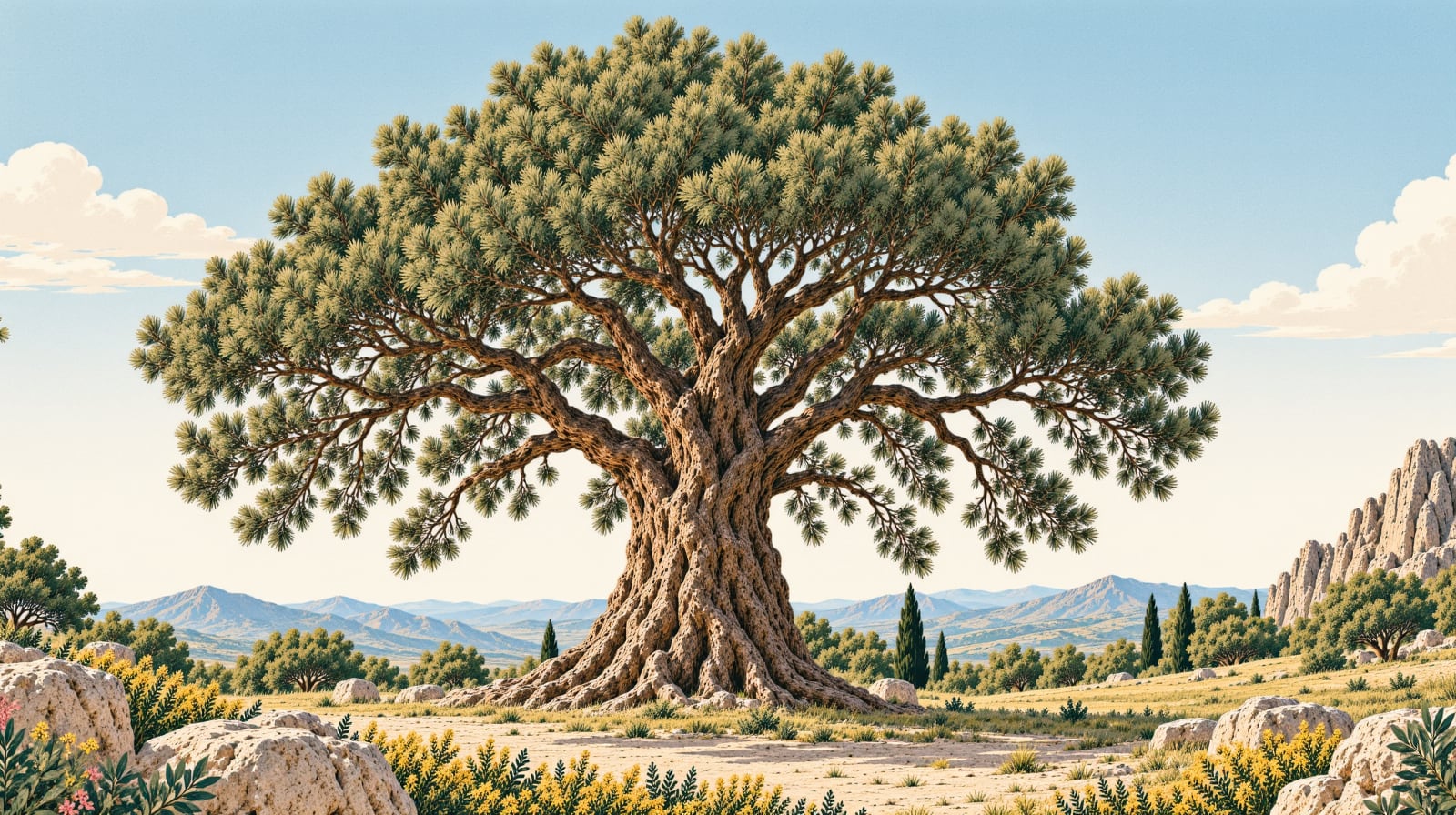 Bığbığ Forest Ivy Natural Monument çizimi, Adana