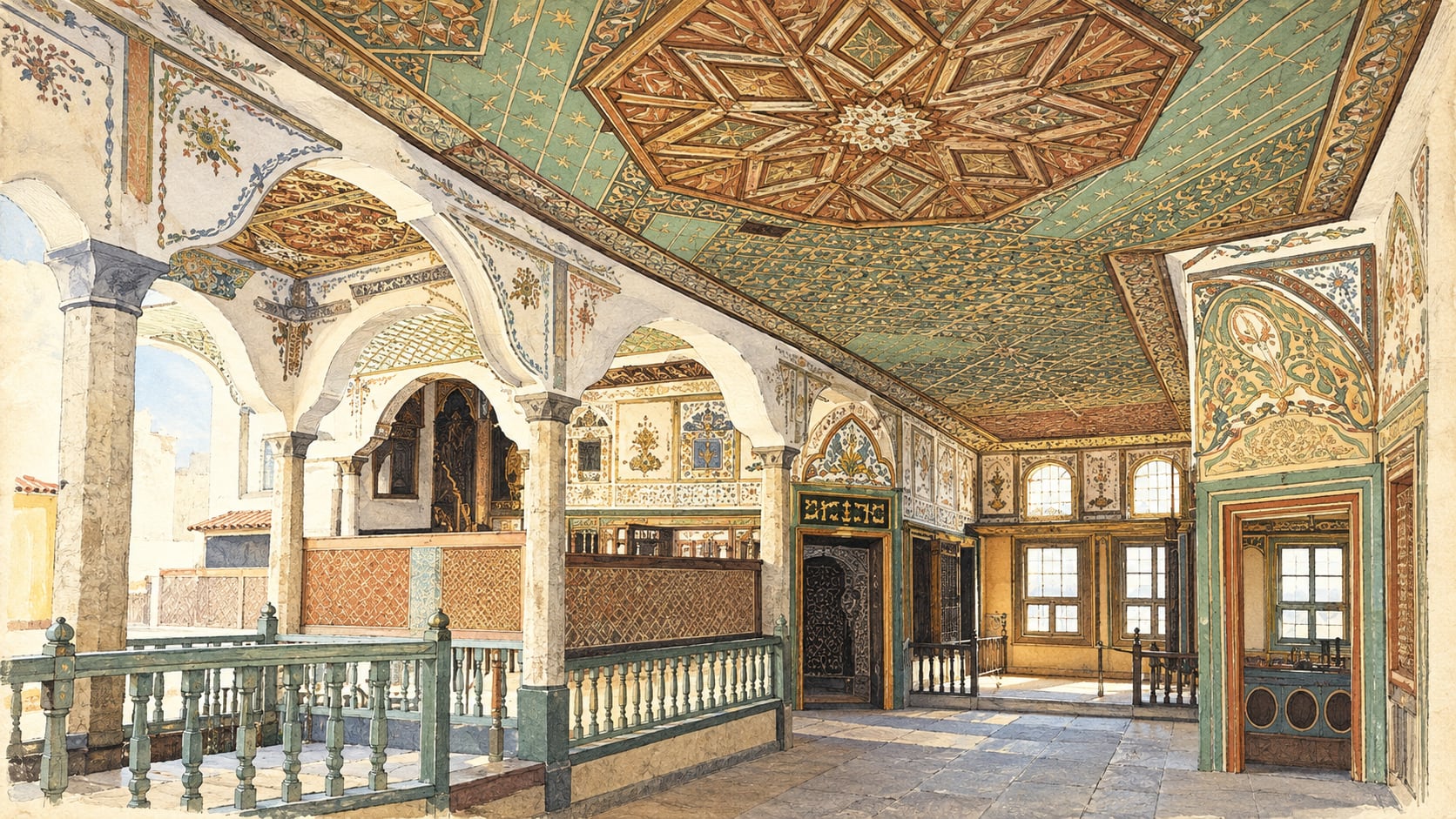 Birgi Çakırağa Mansion çizimi, İzmir