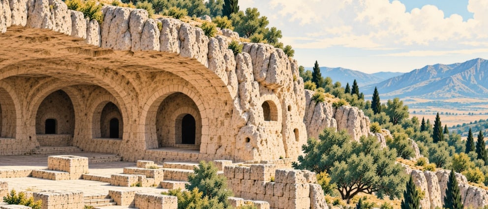 Birkleyn Caves çizimi, Diyarbakır