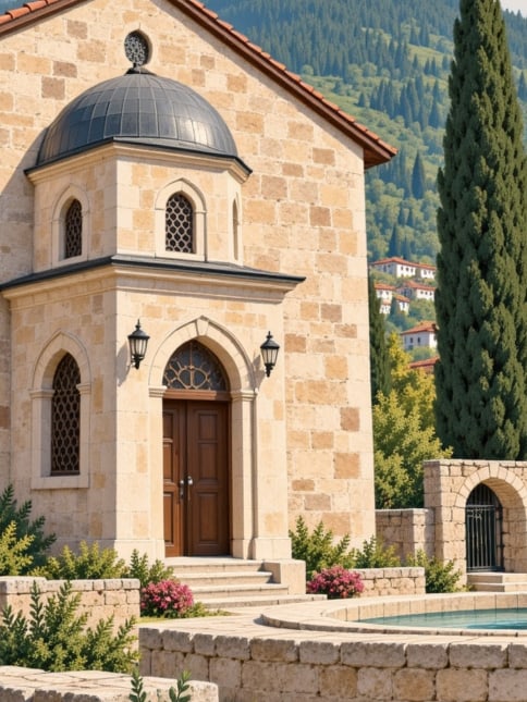 Böcek Ayazma Church çizimi, Bursa