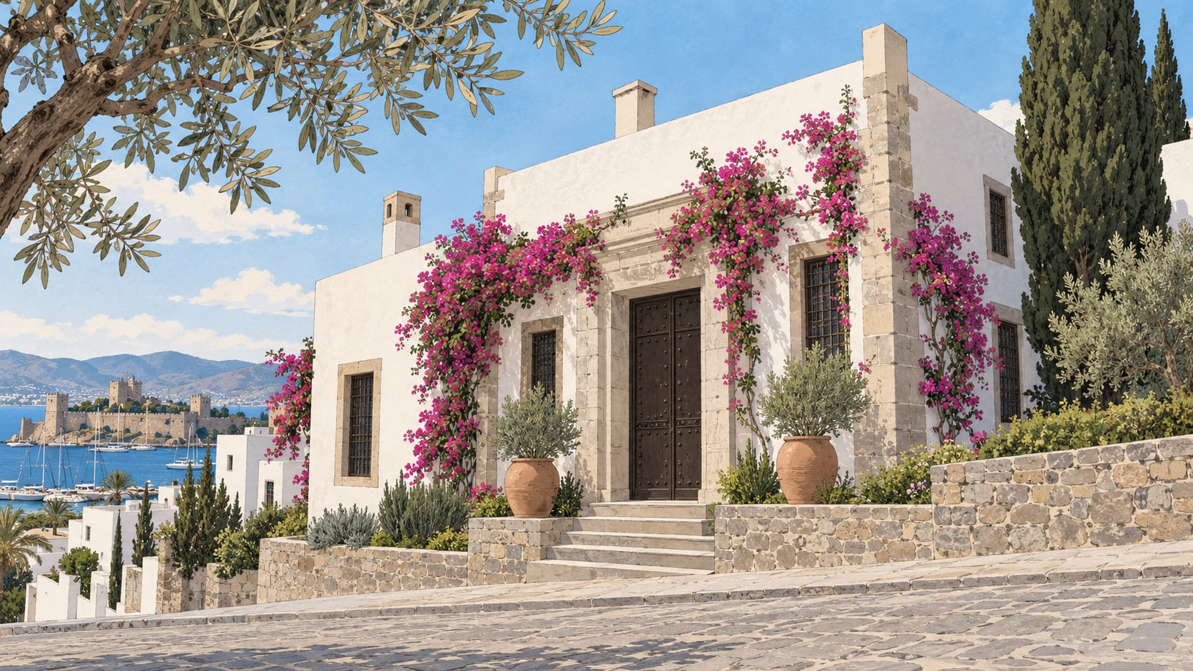 Bodrum Zeki Müren Art Museum çizimi, Muğla