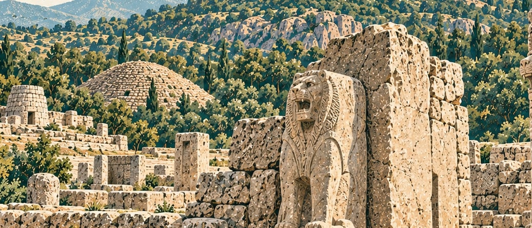 Boğazköy – Alacahöyük National Park çizimi, Çorum