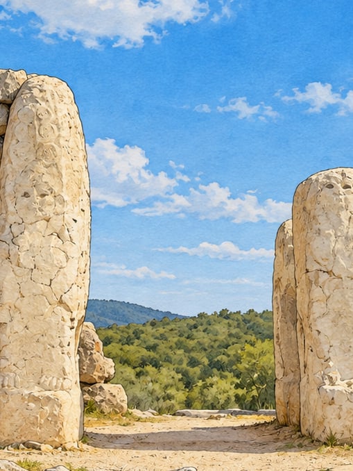 Hattusha Archaeological Site çizimi, Çorum