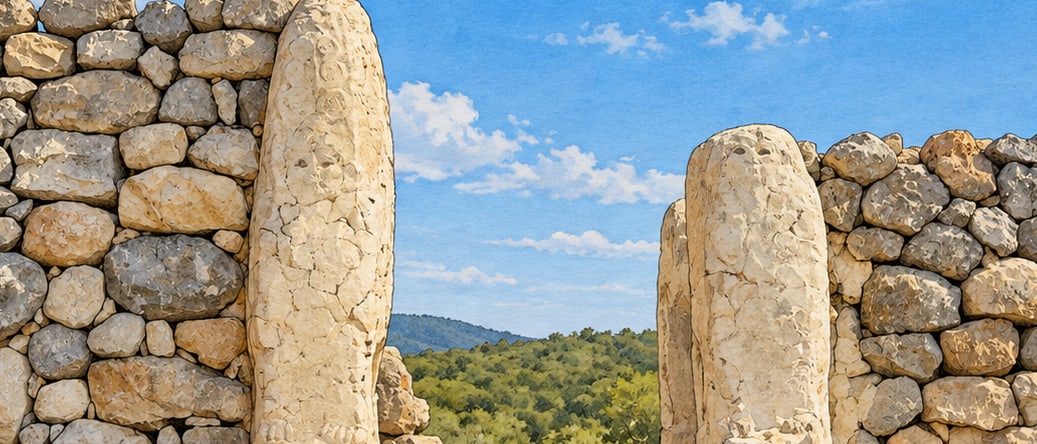 Hattusha Archaeological Site çizimi, Çorum