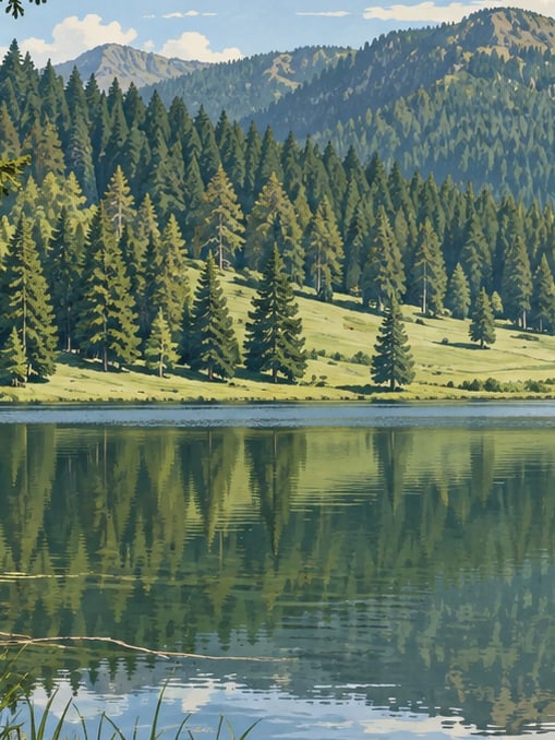 Ilustración: Parque Natural de Karagöl, Bolu, Bolu