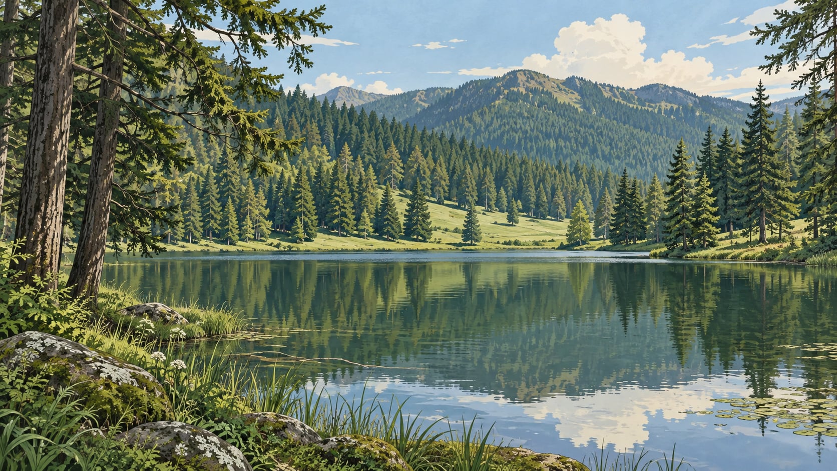 Bolu Karagöl Nature Park çizimi, Bolu