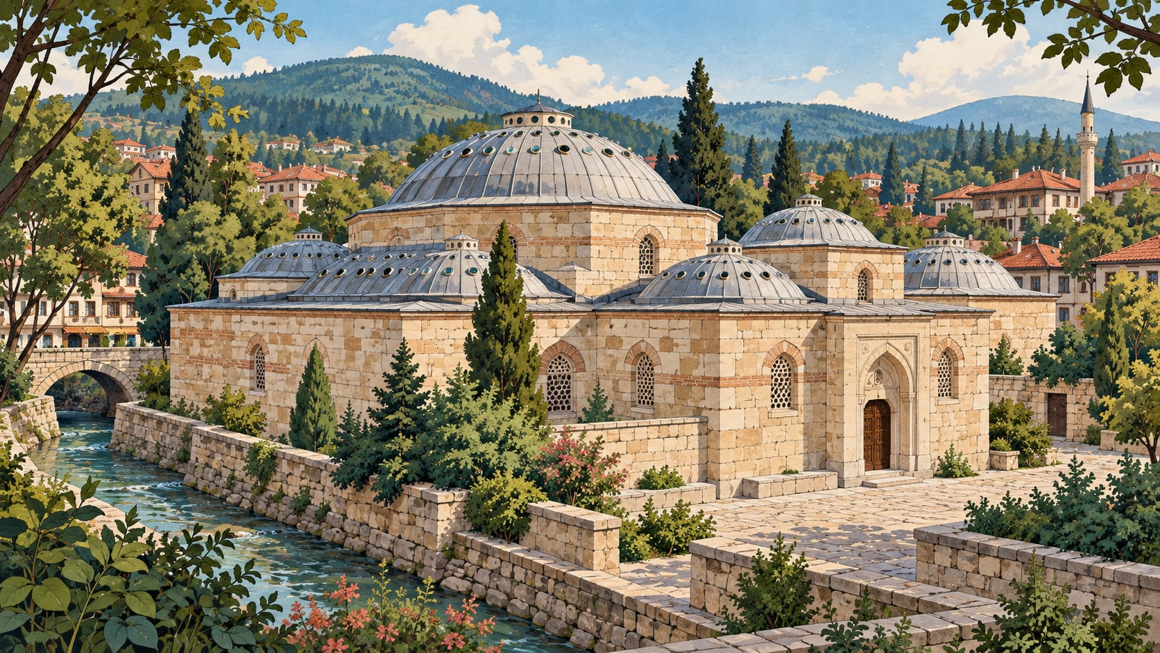 Bolu Tabaklar Bath çizimi, Bolu